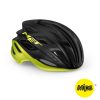 MET Estro Mips - Cykelhjelm - Matsort/Lime - Str. 56-58 cm