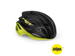 MET Estro Mips - Cykelhjelm - Matsort/Lime - Str. 56-58 cm