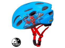 Seven - Spiderman - Cykelhjelm med In-mold - Blå - Str. 52-56 cm