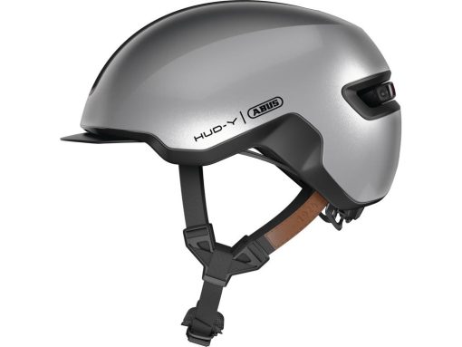 Abus Hud-Y - Cykelhjelm - Str. 54-58 cm - Gleam silver