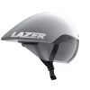 Lazer Volante KinetiCore - Cykelhjelm Time trail - 52-56 cm - Mat hvid sølv