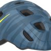 MET Helmet Hooray m. LED lys MIPS "Green Buckle" - Blue Zebra