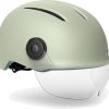 MET Helmet Vibe On MIPS m. LED - Moss Gray/Matt (elcykel hjelm)