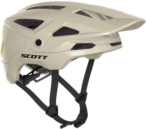 Scott Stego Plus (MIPS) Hjelm - Beige/Radium Yellow