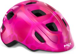 MET Helmet Hooray "Green Buckle" - Pink Hearts