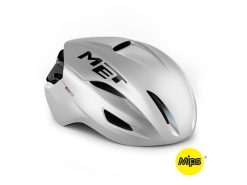 MET Manta Mips - Aero Cykelhjelm - Mat White Holopraphic - Str. 56-58 cm